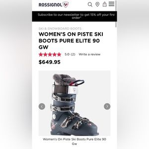 BRAND NEW, NEVER WORN - ROSSIGNOL Women’s Ski Boots Size 26.5